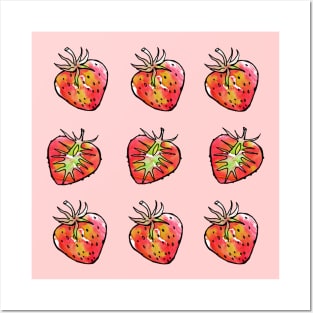 Strawberries Posters and Art